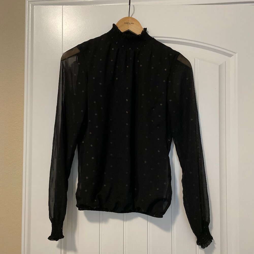 Orsay Blouse black with dots size XS (EU 34)